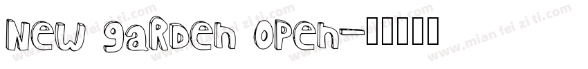 New garden open字体转换